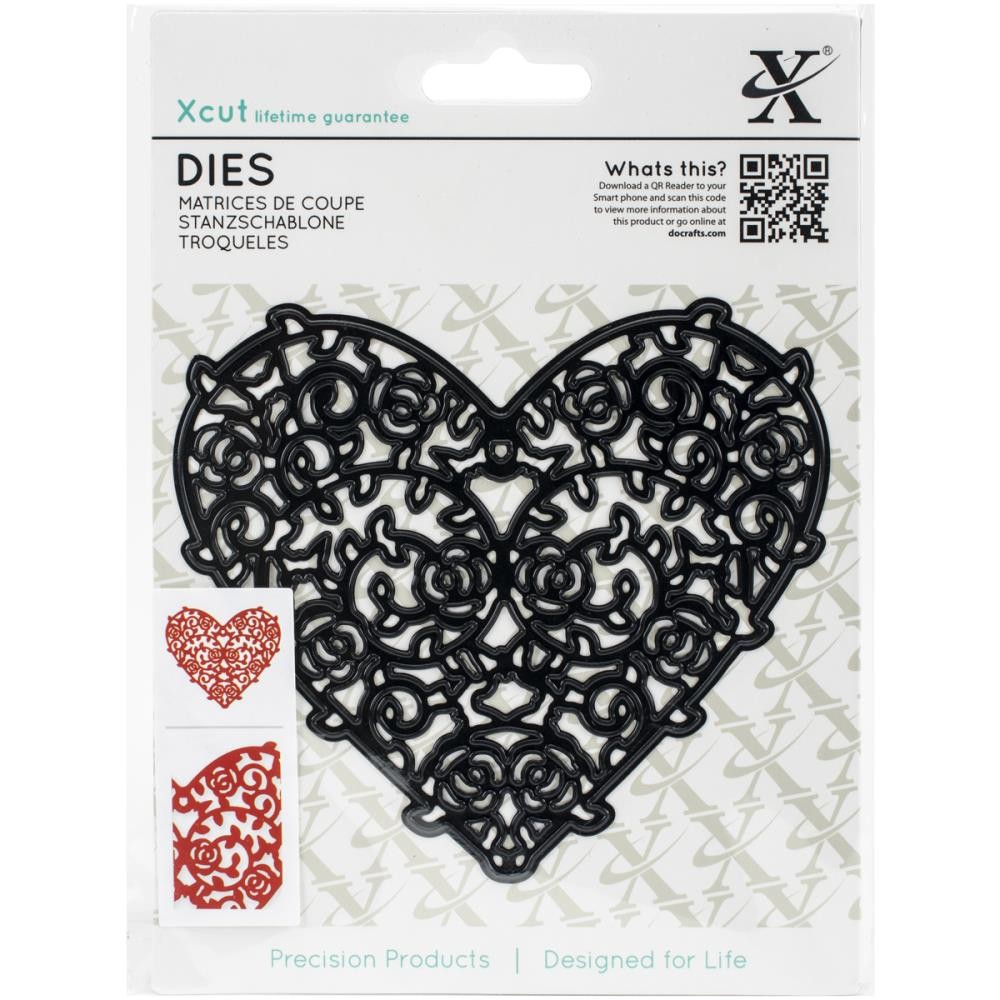 

Нож для вырубки Xcut Decorative Die Floral Filigree Heart