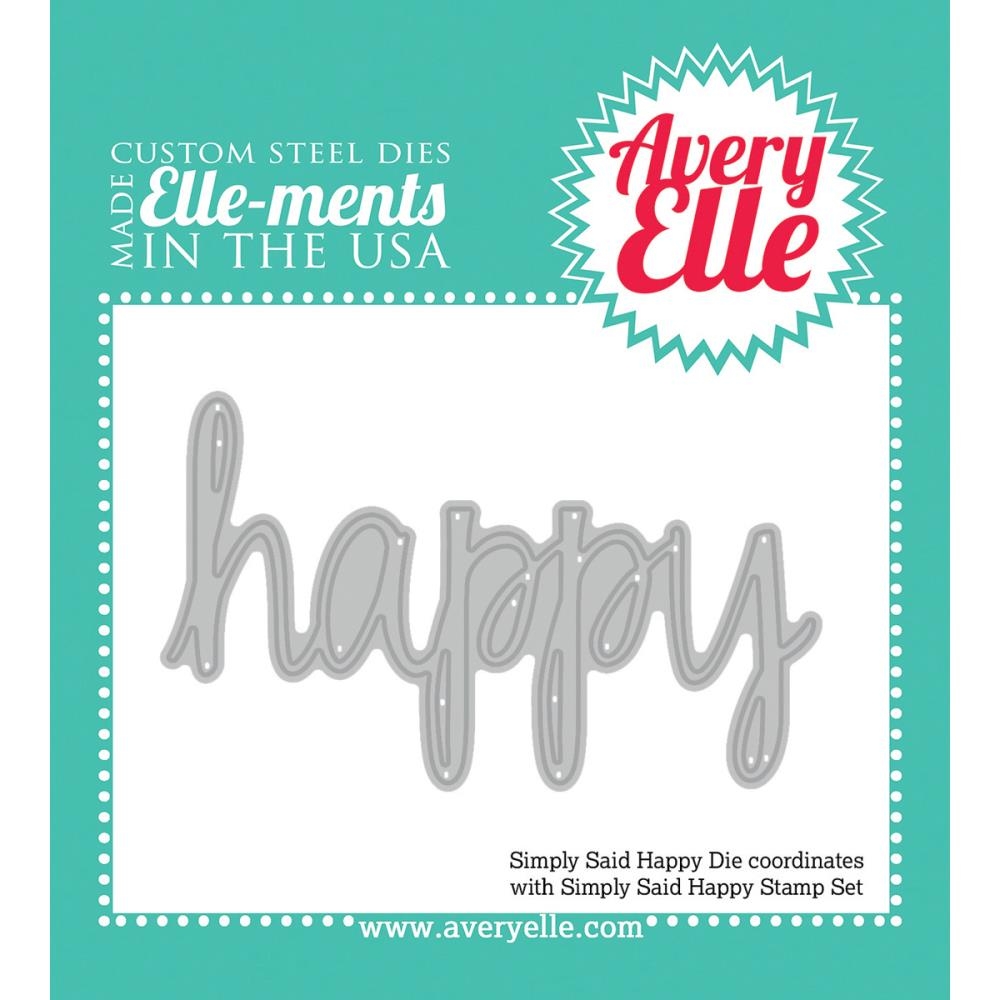 

Нож для вырубки на машинке Avery Elle Simply Said Happy (811568021549)