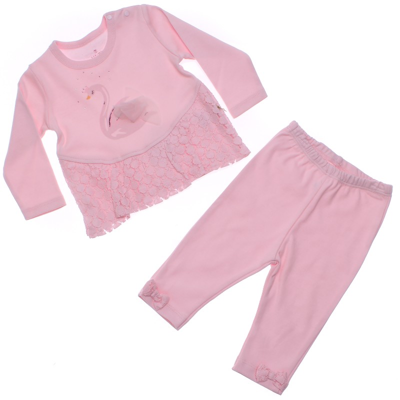 

Реглан+брюки для девочки Bibaby BIBABY 59425 74 см розовый (300746)