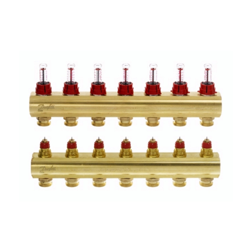 

Коллектор Danfoss FHF 7 выходов с расходомером 088U0527