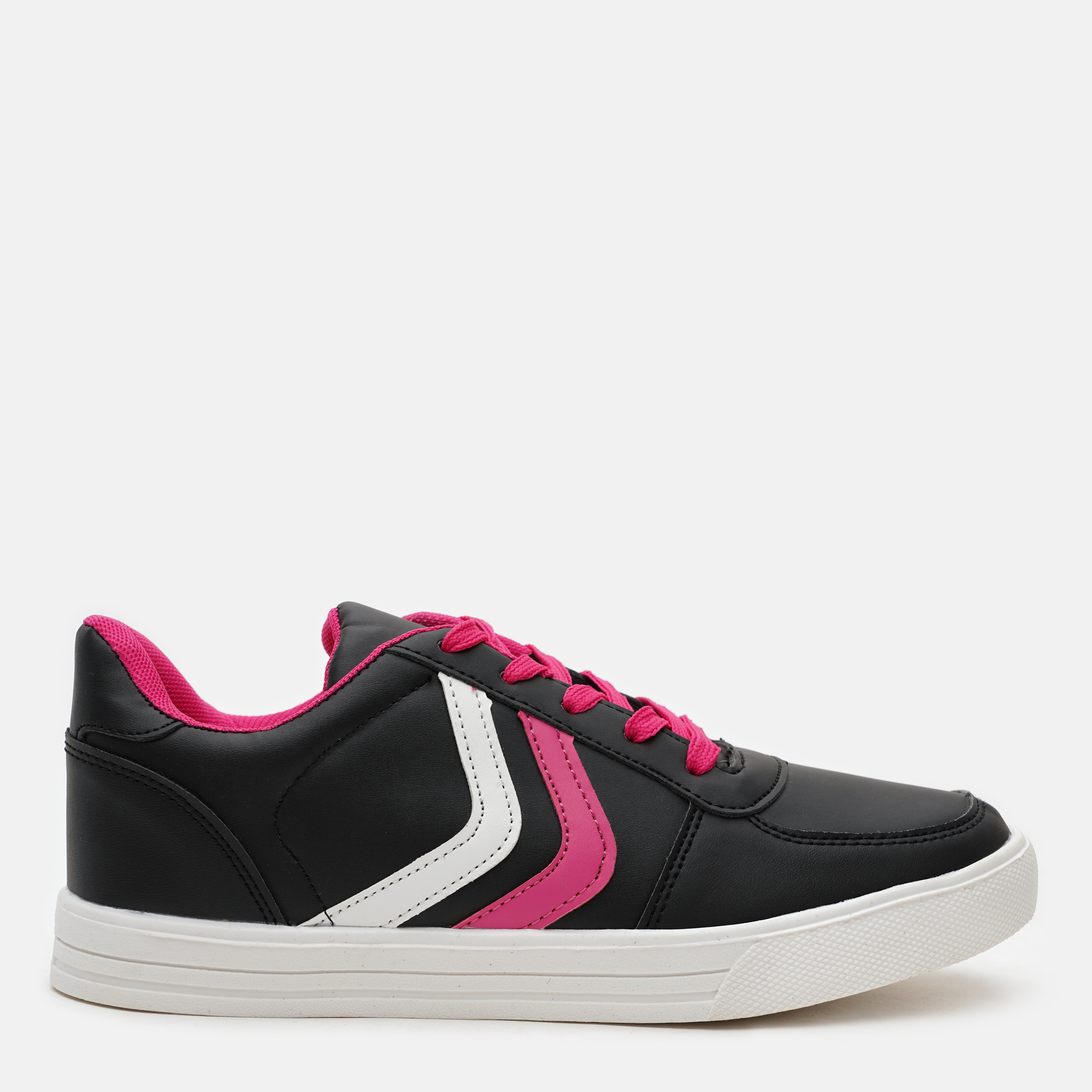 Акція на Жіночі кеди низькі FX shoes 17146-1 Classic Black Pink 40 Чорні від Rozetka