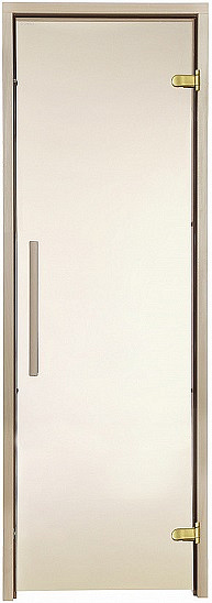 

Стеклянная дверь для бани и сауны GREUS Premium 70/190 бронза