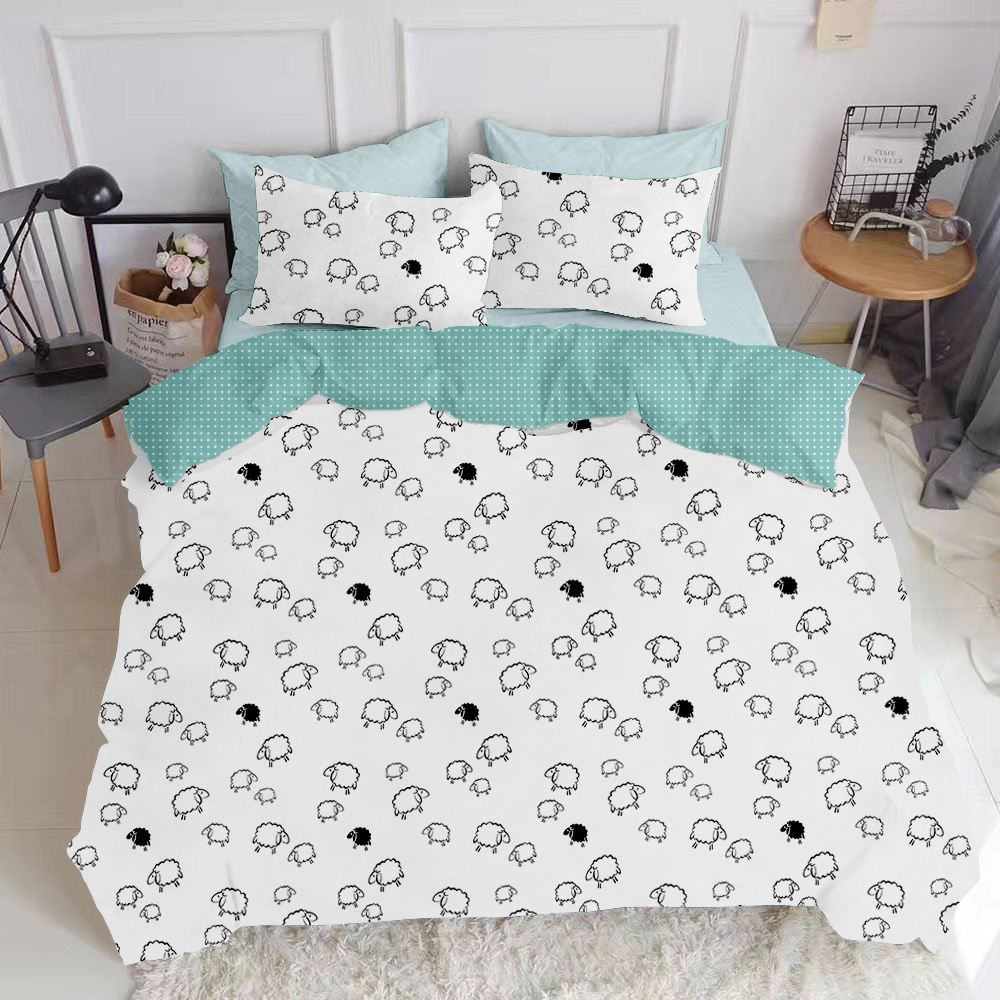 

Комплект постельного белья Cosas Sheep Mint-El-Blue 200х220