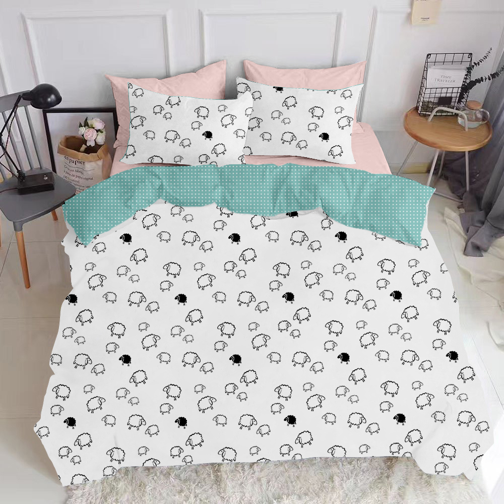 

Комплект постельного белья Cosas Sheep Mint-El-Rose 160х220х2