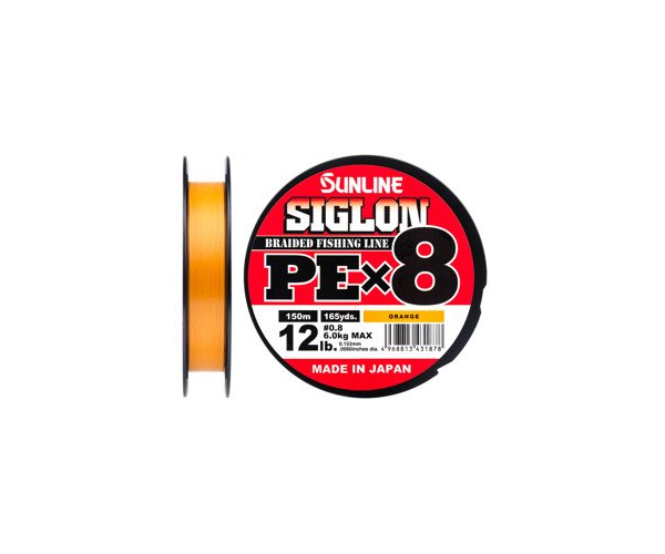 

Шнур Sunline Siglon PE х8 150m (оранж.) #0.8/0.153mm 12lb/6.0kg (арт.123416580988)