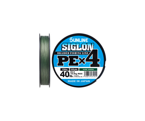 

Шнур Sunline Siglon PE х4 150m (темн-зел.) #2.5/0.270mm 40lb/18.5kg (арт.123416580924)