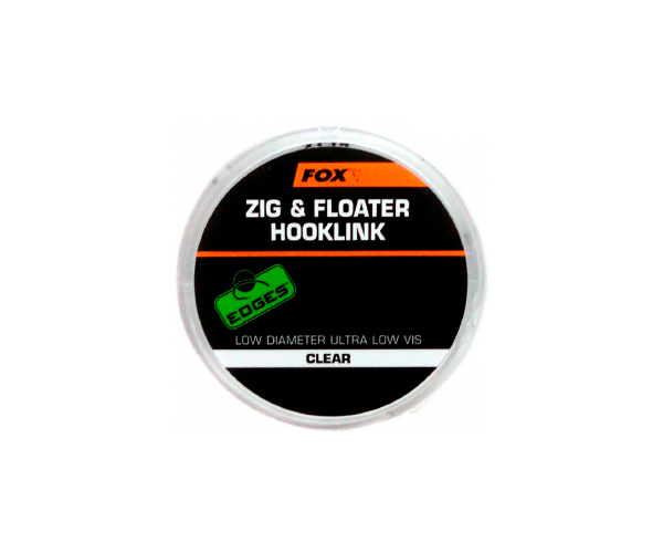 

Поводковый материал Fox International Zig &amp Floater Hooklink 100м (Clear) 0.261mm 5.44kg (арт.123415790892)