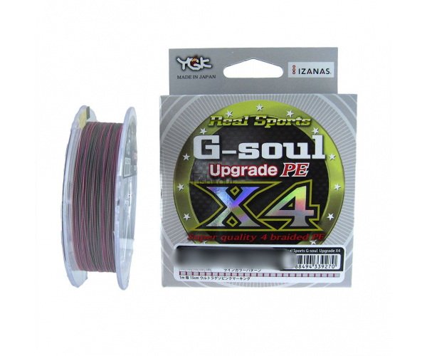 

Шнур YGK G-Soul Upgrade X4 200м PE0.4 (0.104мм) 8lb (арт.40404118190)