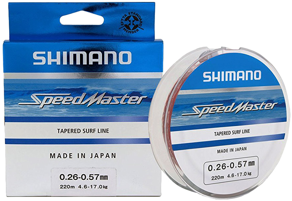 

Шоклидер Shimano Speedmaster Tapered Surf Line 220m 0,33-0,57mm 7,20-17,00kg (арт.123422669605)