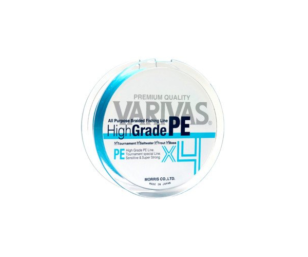 

Шнур Varivas High Grade PE X4 Water Blue 150m #0.6 (арт.123421356219)