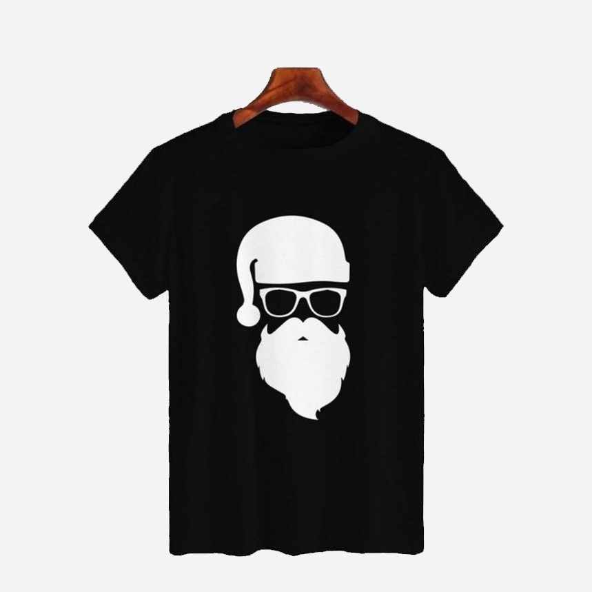 Акція на Футболка жіноча JHK Hipster Santa TSRLCMF-BK/NG XL Чорна від Rozetka