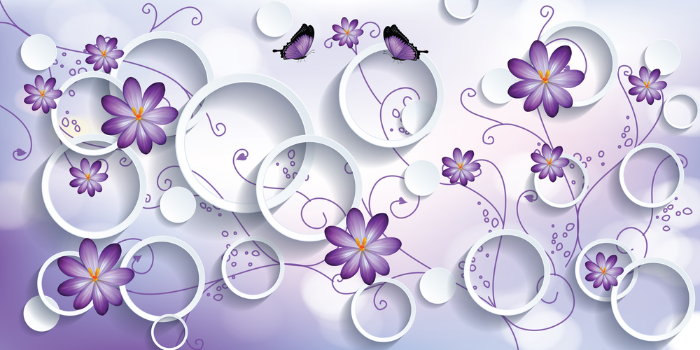 

Фотообои Цветы 'Фиалки' (5364) , Песок