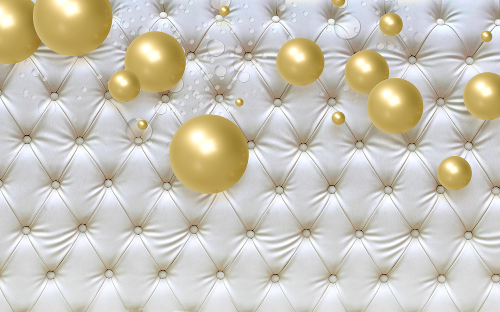 

Фотообои 3D 'Золотые шары' (5607) , Фреска