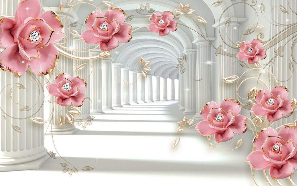

Фотообои 3D 'Цветы в тоннеле' (6099) , Фреска
