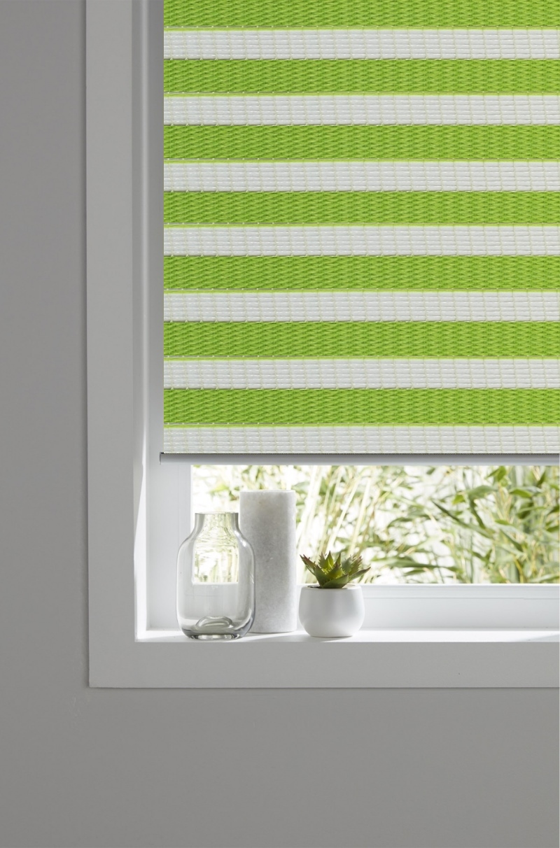 

Ролета тканевая MB System День-Ночь 100х165 см Зеленый