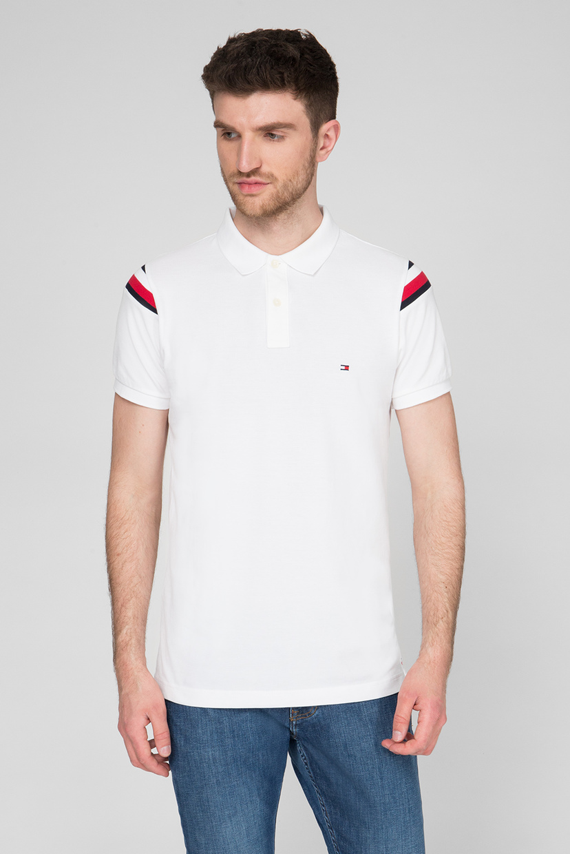 

Мужское белое поло Slim Fit Tommy Hilfiger XL MW0MW13087