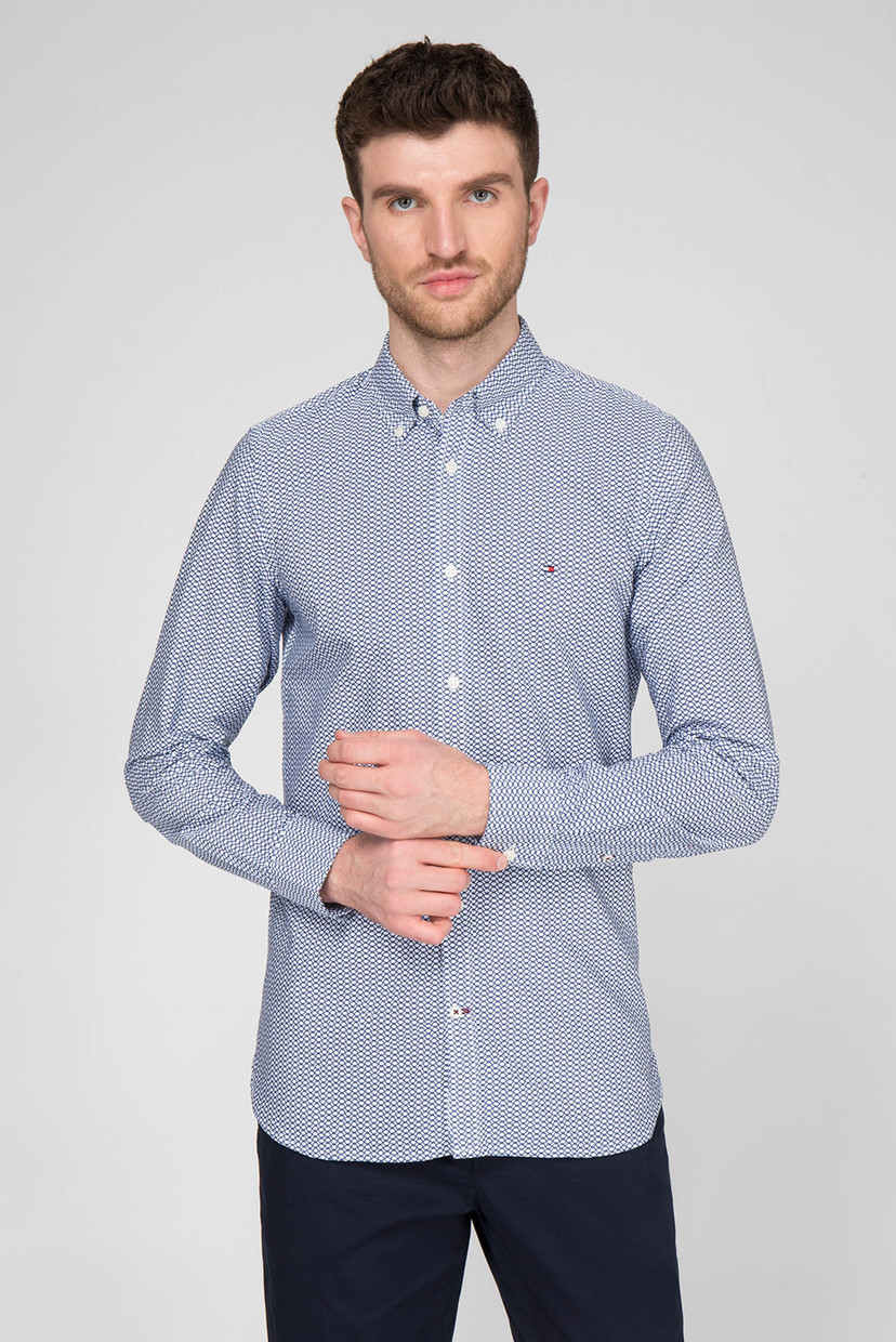 

Мужская рубашка с узором Slim Fit Tommy Hilfiger XXL MW0MW12811