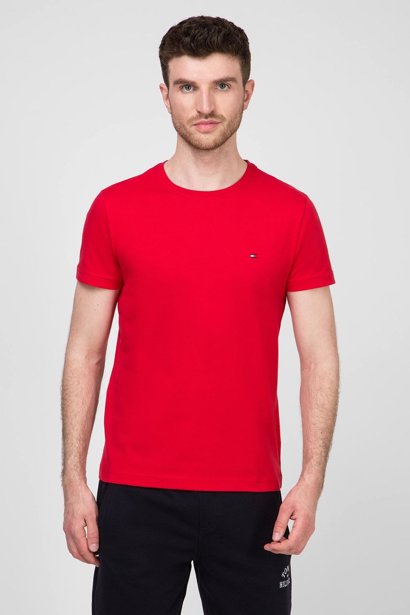 

Мужская красная футболка ESSENTIAL COTTON Tommy Hilfiger L MW0MW13344