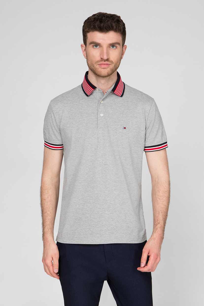 

Мужское серое поло Regular Fit Tommy Hilfiger M MW0MW13088