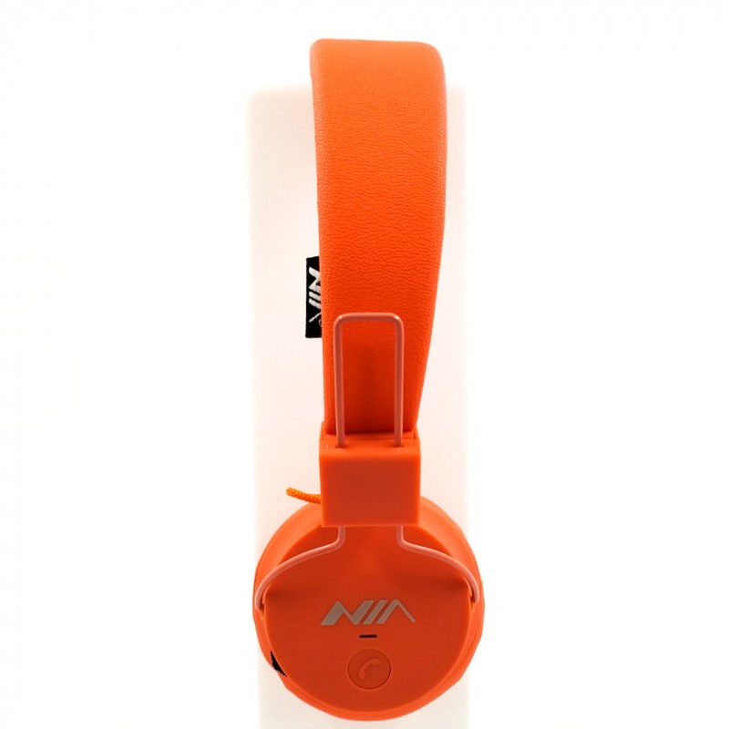 

Накладные Bluetooth стерео наушники NIA X2 Orange