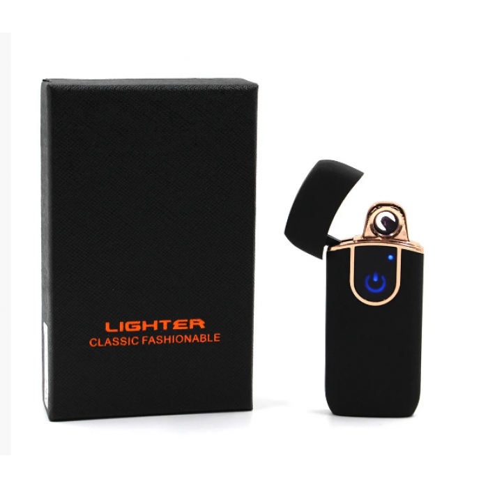 

Спиральная сенсорная электрическая USB зажигалка Lighter ZGP 20 Чёрный