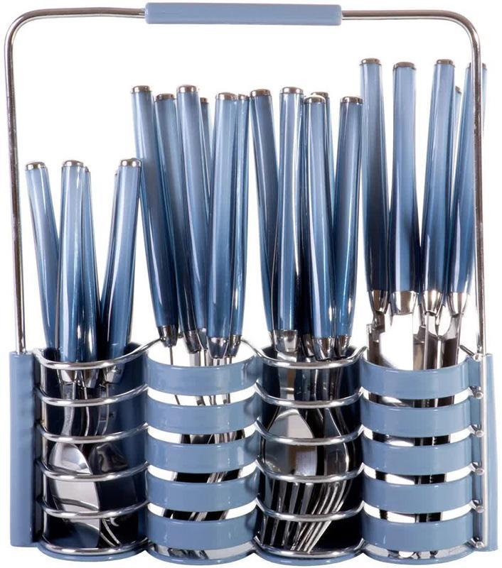 

Набор столовых приборов Kamille Elegance Set на 6 персон, с подставкой