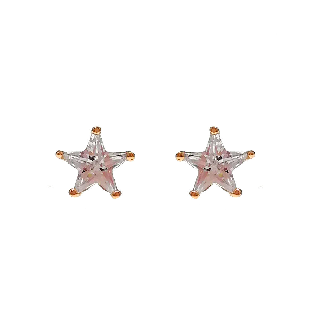 

Серьги Xuping из медицинского золота, белые фианиты, позолота 18K, 24526