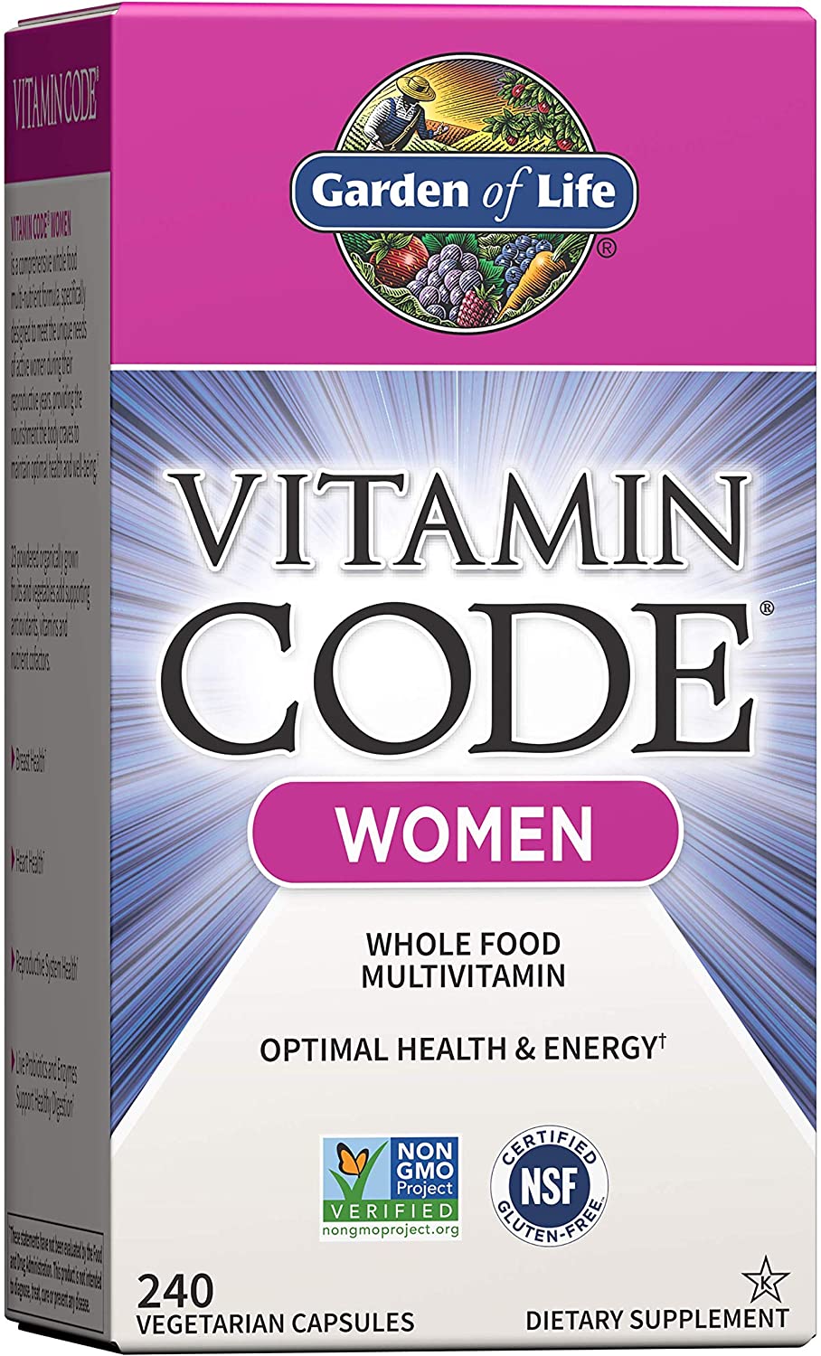 

Витамины Garden of Life Vitamin Code Women Multivitamin 240 капсул (4384302702)