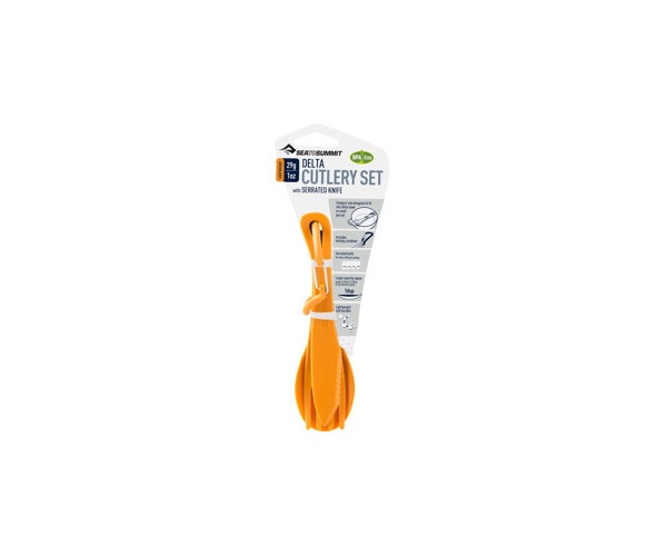 

Набор стол. приборов Sea To Summit Delta Cutlery Set ц:orange (арт.123422481831)