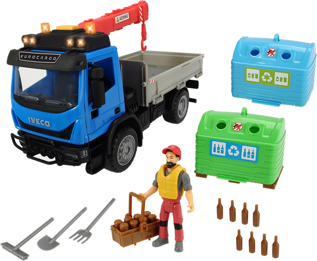

Игровой набор Dickie Toys "Плейлайф. Сбор вторсырья" со звуком и световыми эффектами 25 см (3836003)