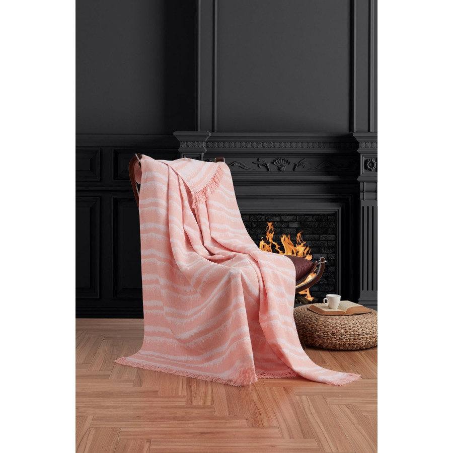 

Плед-накидка Eponj Home Buldan Keten - Desibel 170*220 pudra
