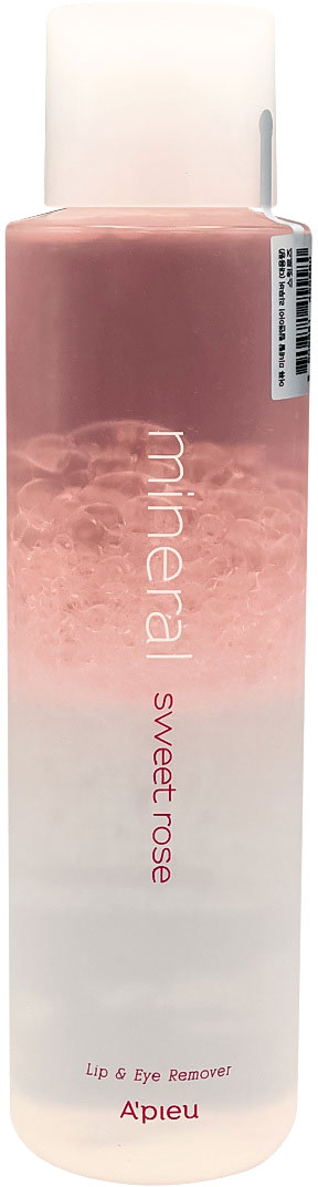 Ремувер для демакияжа A'pieu Mineral Lip&Eye Remover Sweet Rose для губ и глаз 250 мл (8809581455580)