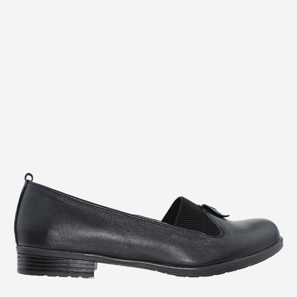 Акция на Жіночі туфлі зі шкіри Mane Shoes Rm90 37 23.5 см Чорні от Rozetka