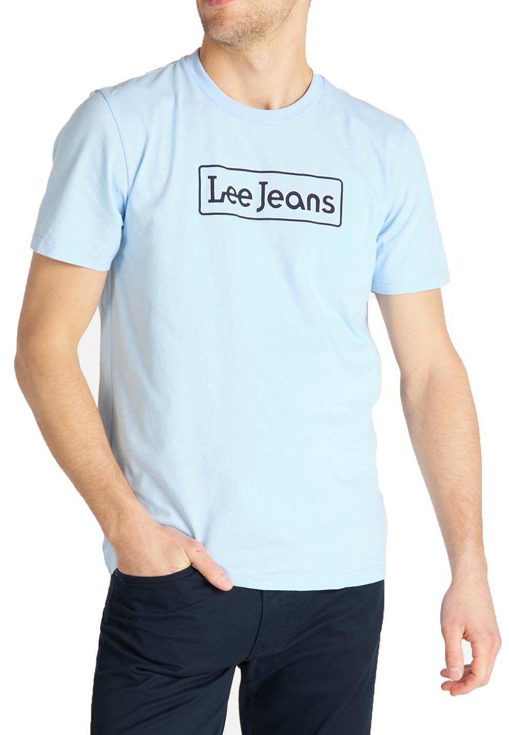 

Футболка Lee Logo Tee Regular Fit Голубой XXL-00