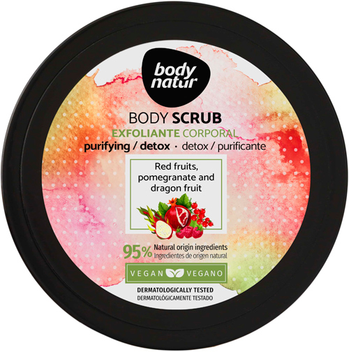 Акція на Скраб для тела Body Natur Body Scrub Red fruits Pomegranate and Dragon fruit 200 мл (8414719408095) від Rozetka UA