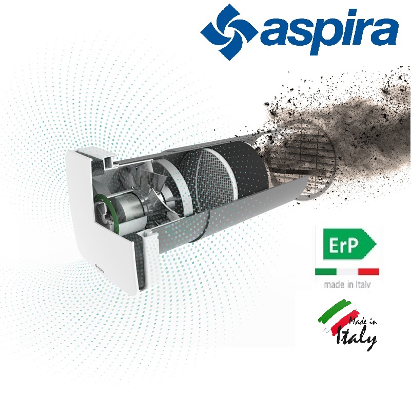 

Ведомый блок для децентрализованного рекуператора воздуха Aspira Ecocomfort SAT 160 RF ErP (13386)