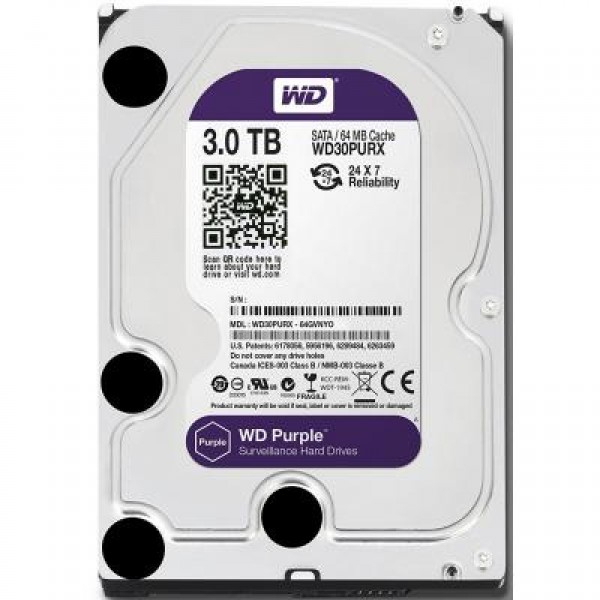

Жесткий диск 3.5" 3TB Western Digital (WD30PURZ)
