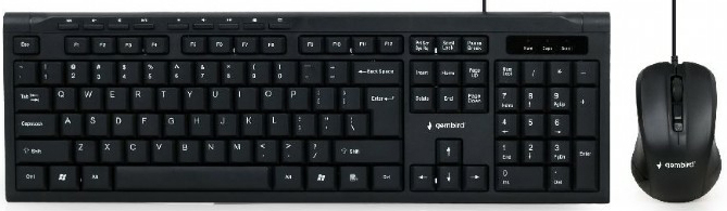 

Комплект Gembird KBS-UM-03-RU (клавиатура+мышь) Black, USB