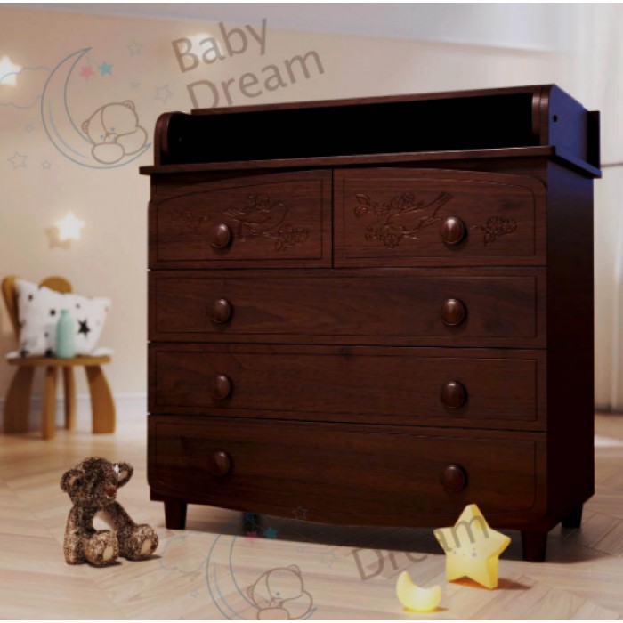 

Комод пеленатор Baby Dream Luxury МДФ горіх