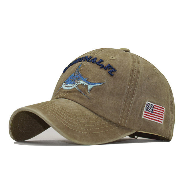

Кепка мужская с логотипом акулы Original Florida Shark USA Хаки (SHARKCAP-KHAKI)