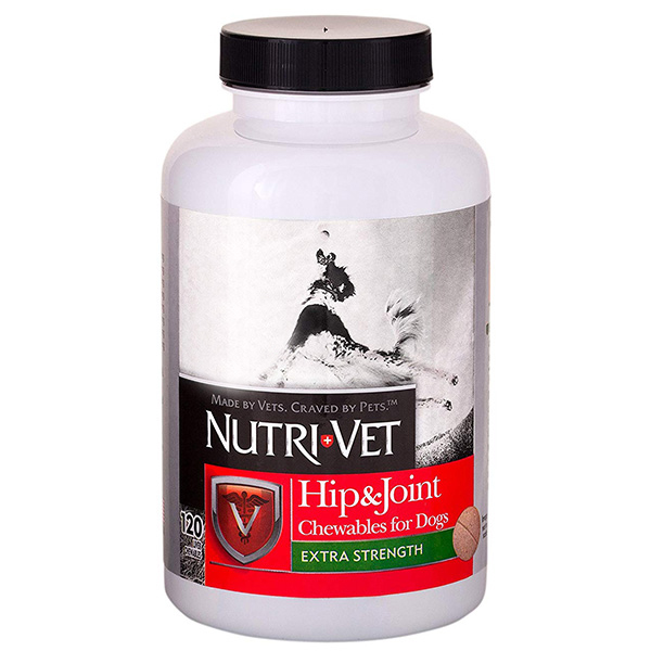 

Жевательные таблетки для собак Связки и Суставы 2й уровень Nutri-Vet Hip and Joint Extra Strength 120 табл