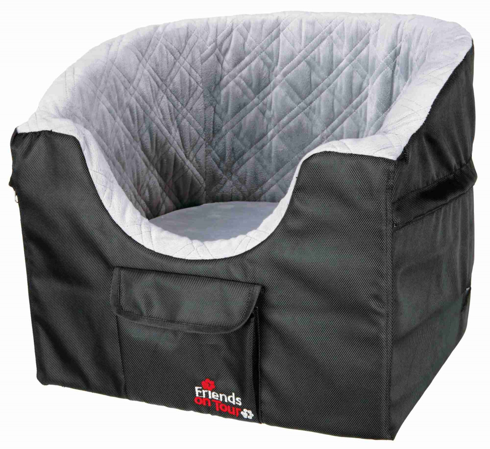 

Мягкое место переноска в автомобиль Trixie 45см × 39см × 42см черный с серым (TX-13176)