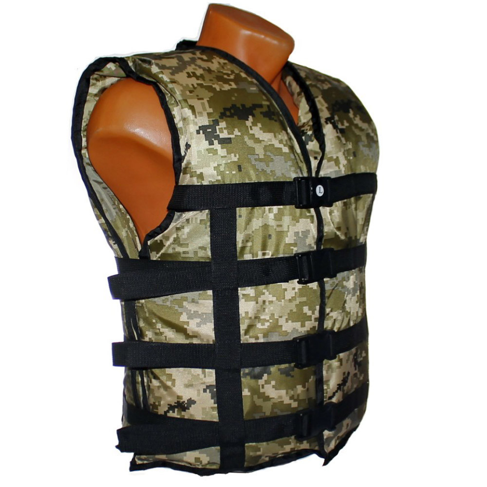 

Жилет страховочный LIFEVEST камуфляж пиксель 100-130кг