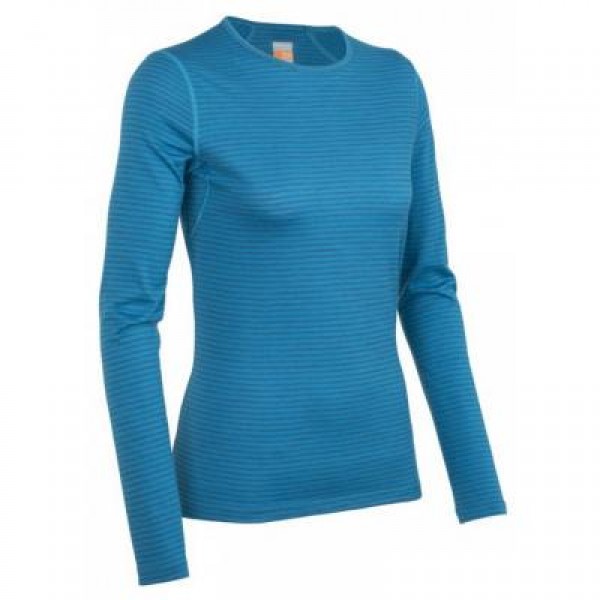 

Термофутболка Icebreaker BF 200 Oasis LS Crewe WMN Stripe overdye L (100 801 J81 L)