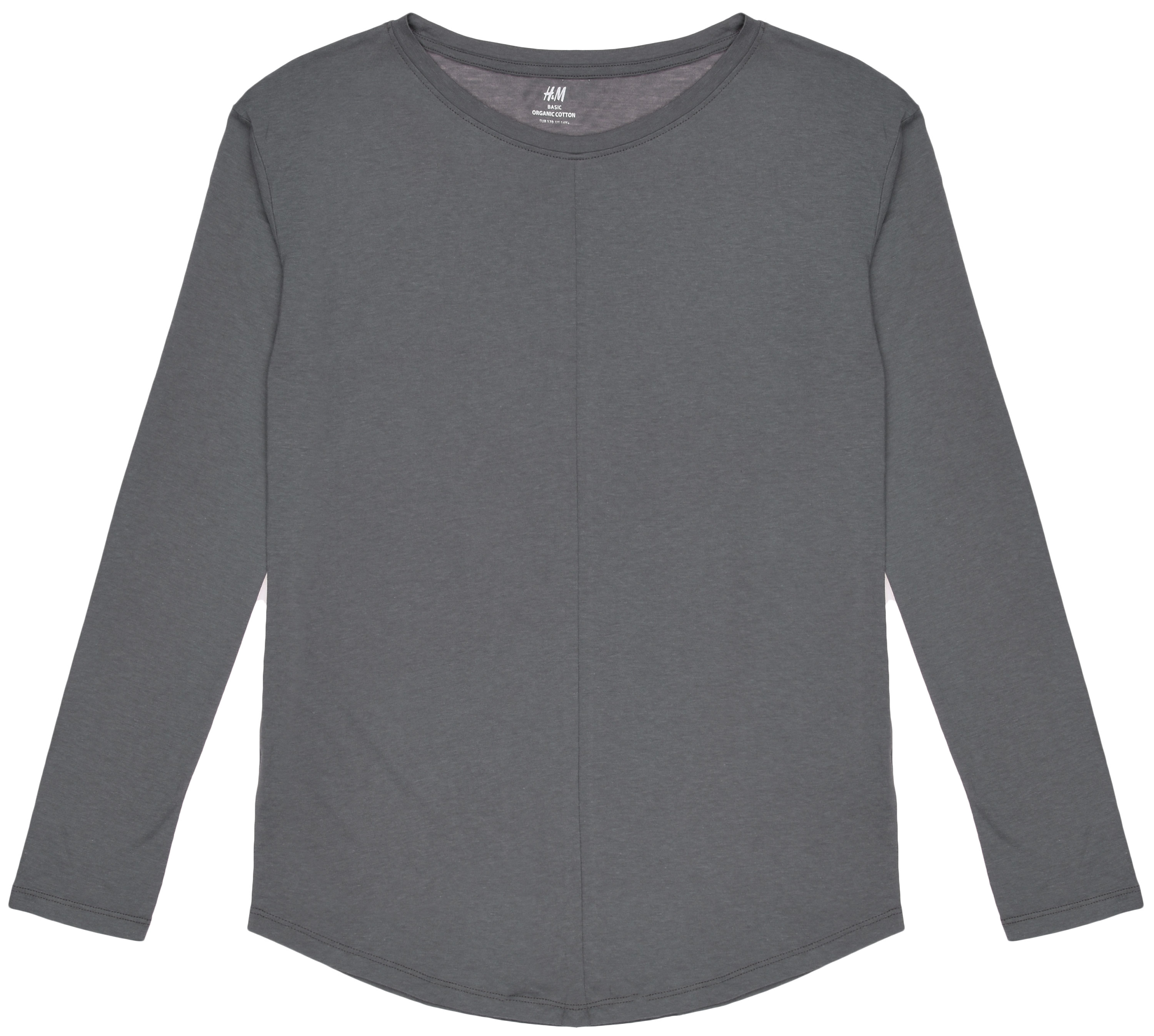 

Лонгслив H&M 170см темно серый 5883307