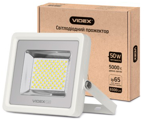 

Прожектор VIDEX PREMIUM 50W 5000K 220V (23577)