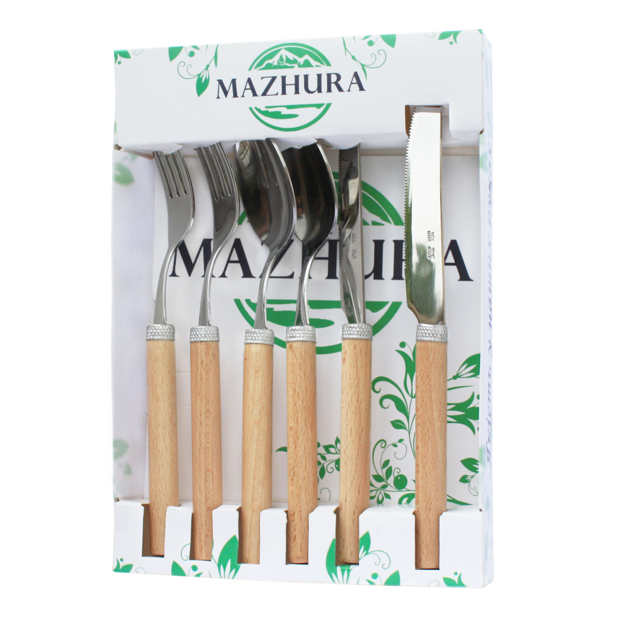

Набор 6 приборов 2 персоны Beech wood (mz505668-mg)
