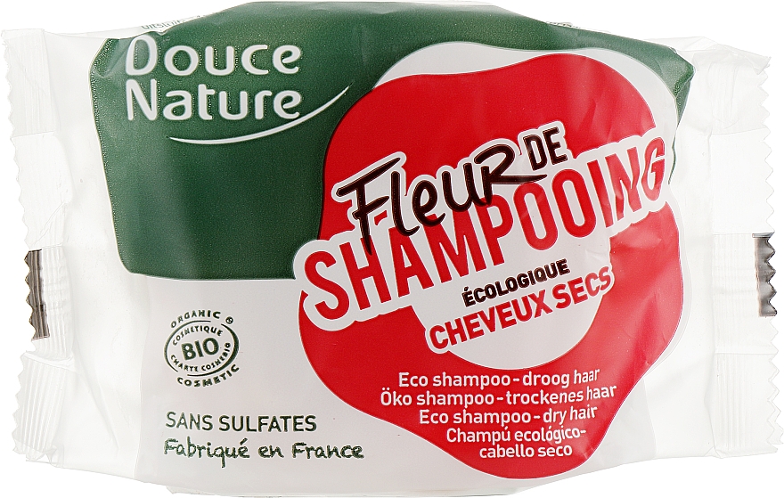 Твердый шампунь для сухих волос - Douce Nature Fleur De Shampoo 85g ...