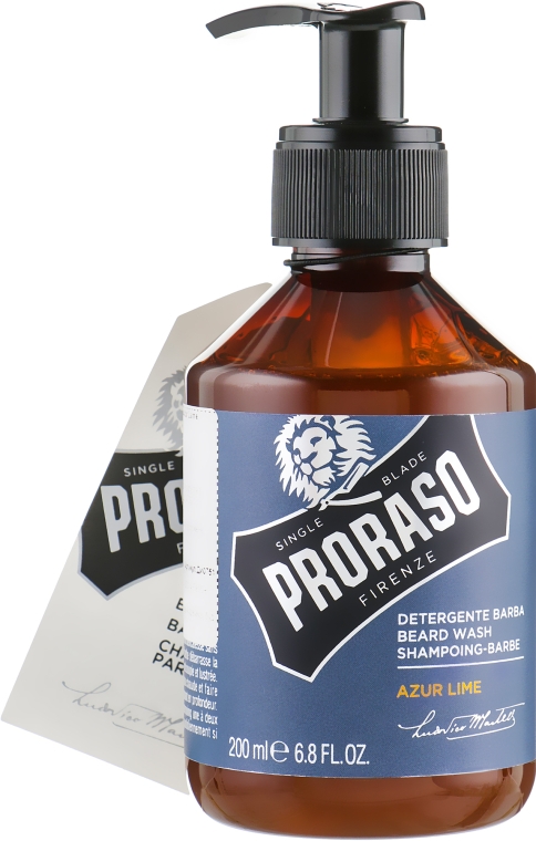 Шампунь для бороды - Proraso Azur Lime Beard Wash 200ml (588813-87190 ...