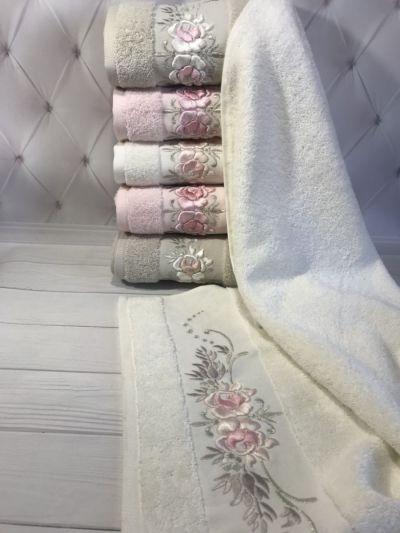 

Лицевые полотенца Pupilla Eva rose 3D. трикотаж